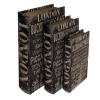 BOOK BOX ブックボックス 3個セット(本型箱)(LL・L・Mサイズ)／LONDON【取り寄せ品／納期1週間前後】