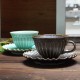 <美濃焼>くじゃくカップ&カップソーサー ペアセット【取り寄せ品／納期2週間前後】