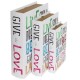BOOK BOX ブックボックス 3個セット(本型箱)(LL・L・Mサイズ)／GIVE the LOVE【取り寄せ品／納期1週間前後】