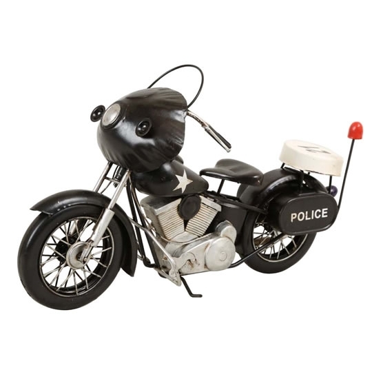 ブリキのおもちゃバイク アメリカンポリスオートバイ(Mサイズ)