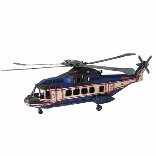 ブリキのおもちゃ飛行機 救助ヘリコプター(レスキュー)(Lサイズ)
