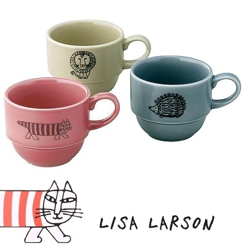 <リサ・ラーソン>マグカップ3個セット