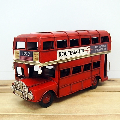 ブリキのおもちゃ車 RM型二階建てロンドンバス AECルートマスター(Mサイズ)