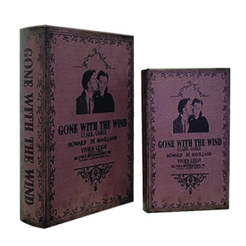BOOK BOX ブックボックス 2個セット(本型箱)(特大LL・LLサイズ)／GONE WITH THE WIND【取り寄せ品／納期1週間前後】