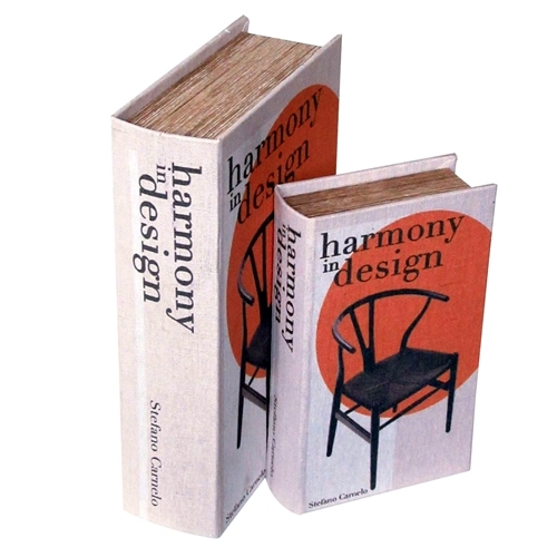 BOOK BOX ブックボックス 2個セット(本型箱) (LL・Lサイズ)／harmony in design