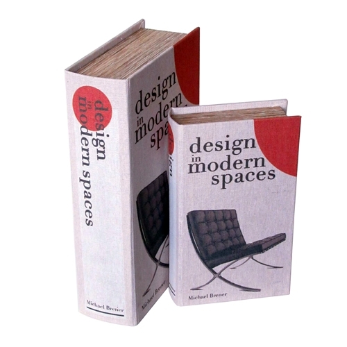 BOOK BOX ブックボックス 2個セット(本型箱) (LL・Lサイズ)／design in modern space
