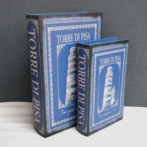 BOOK BOX ブックボックス 2個セット(本型箱)(特大LL・LLサイズ)／TORRE DI PISA【取り寄せ品／納期1週間前後】