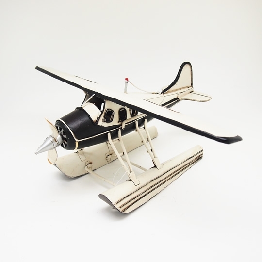ブリキのおもちゃ飛行機 水上飛行機(Mサイズ)