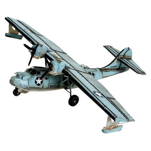 ブリキのおもちゃ飛行機 アメリカ飛行艇(Lサイズ)