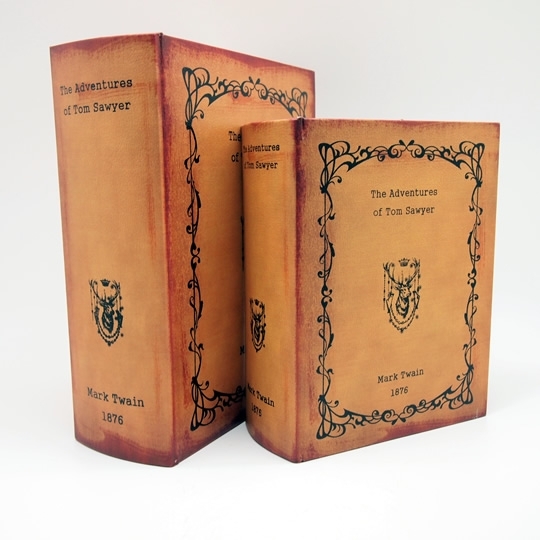 BOOK BOX ブックボックス 2個セット(本型箱)(LL・Lサイズ)／～The Adventures of Tom Sawyer～