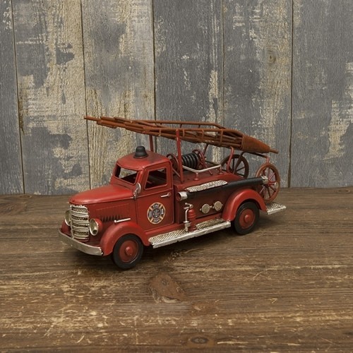 ブリキのおもちゃ車 レトロ消防車 はしご車 Sサイズ 大人のインテリア雑貨 通販