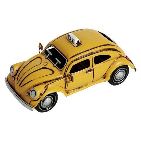 ブリキのおもちゃ車 フォルクスワーゲン Volkswagen ビートルタクシー イエロー Sサイズ 大人のインテリア雑貨 通販