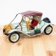 ブリキのおもちゃ車 1910年代クラシックカー(旧車)／ライトブルー(Mサイズ)