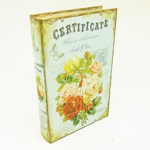 BOOK BOX ブックボックス (本型箱)(Lサイズ)／CERTIFICATE