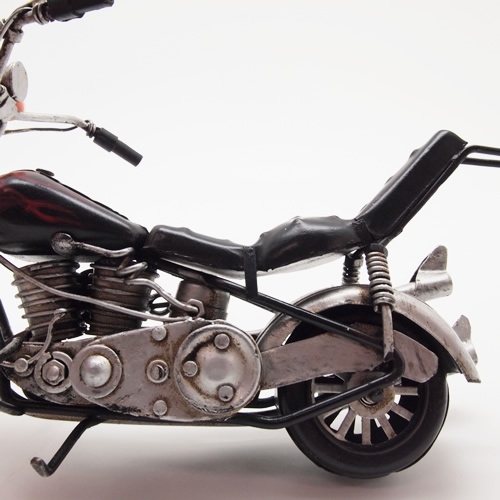 ブリキのおもちゃバイク ドラマ『GTO』タイアップ ハーレーダビッドソンモデル アメリカンオートバイ チョッパータイプ／ファイヤー(Mサイズ
