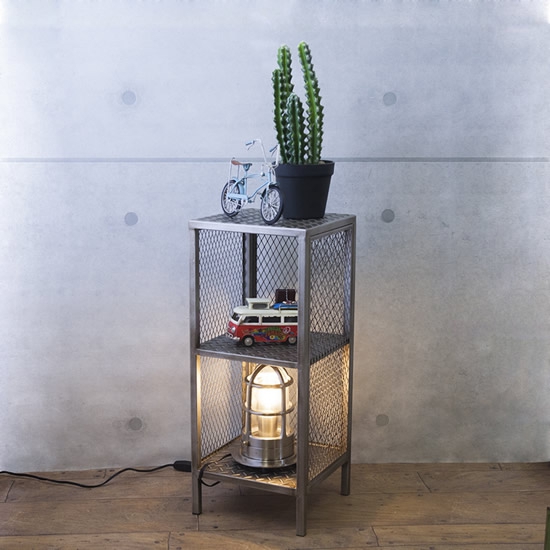 ヴィンテージ サイドテーブル 魅力的なデザイン グレー